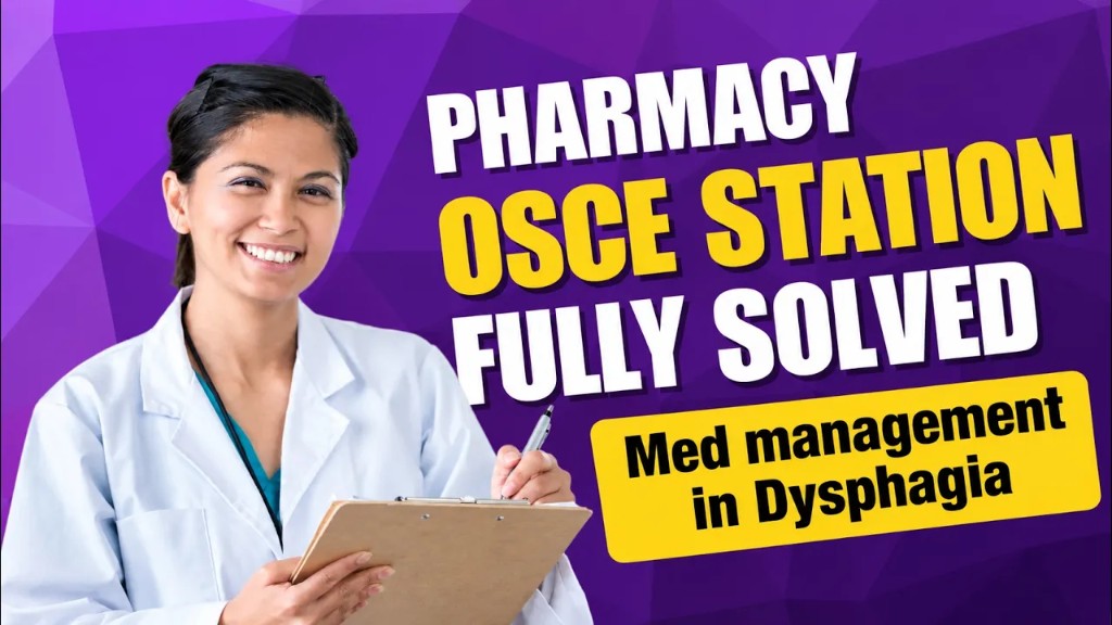 Pharmacy OSCE Station – Medication Management in Dysphagia Fully Solved