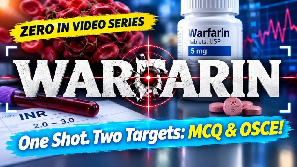 Pharmacy Exam Prep: Warfarin for MCQ and OSCE Exams | Zero IN Series